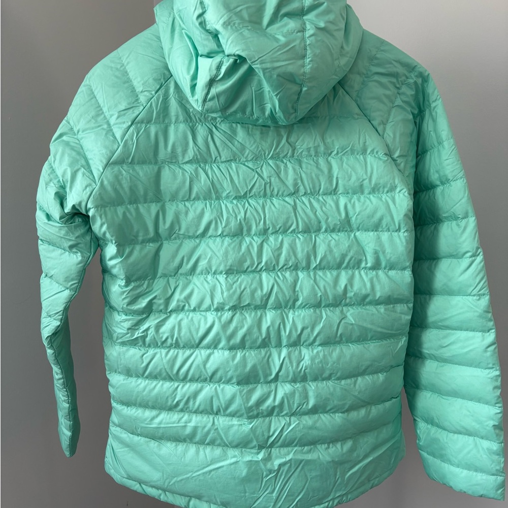 The North Face Girls' Double Down Hooded Jacket Bermuda (Mint) Green (Size XL) - Picture 3 of 5